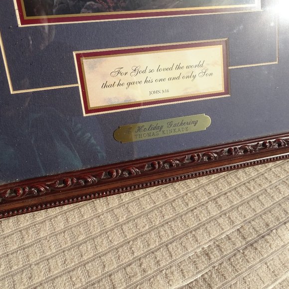 Thomas Kinkade - Sunrise Cross John 3:16 Framed Print - Picture 3 of 5